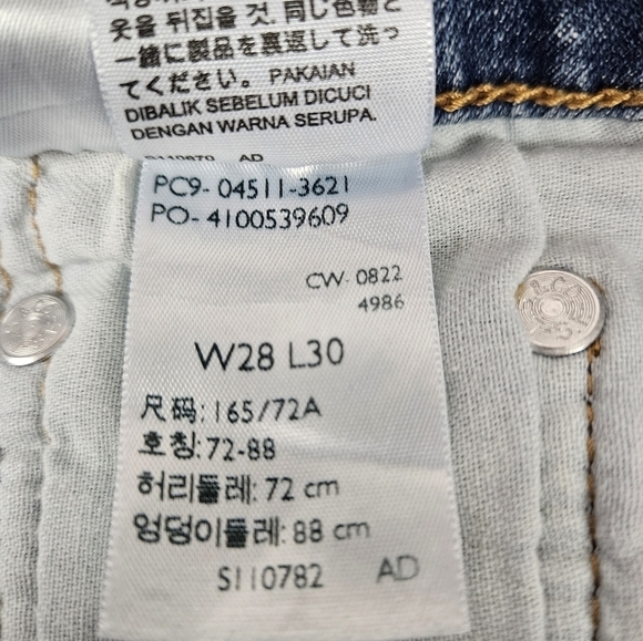 Levi's 511 Slim Fit Medium Wash Denim Jeans Size 28 X 30‎ Men's - Picture 10 of 14